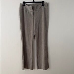 Arden B Taupe Wide Leg Pinstripe Pants